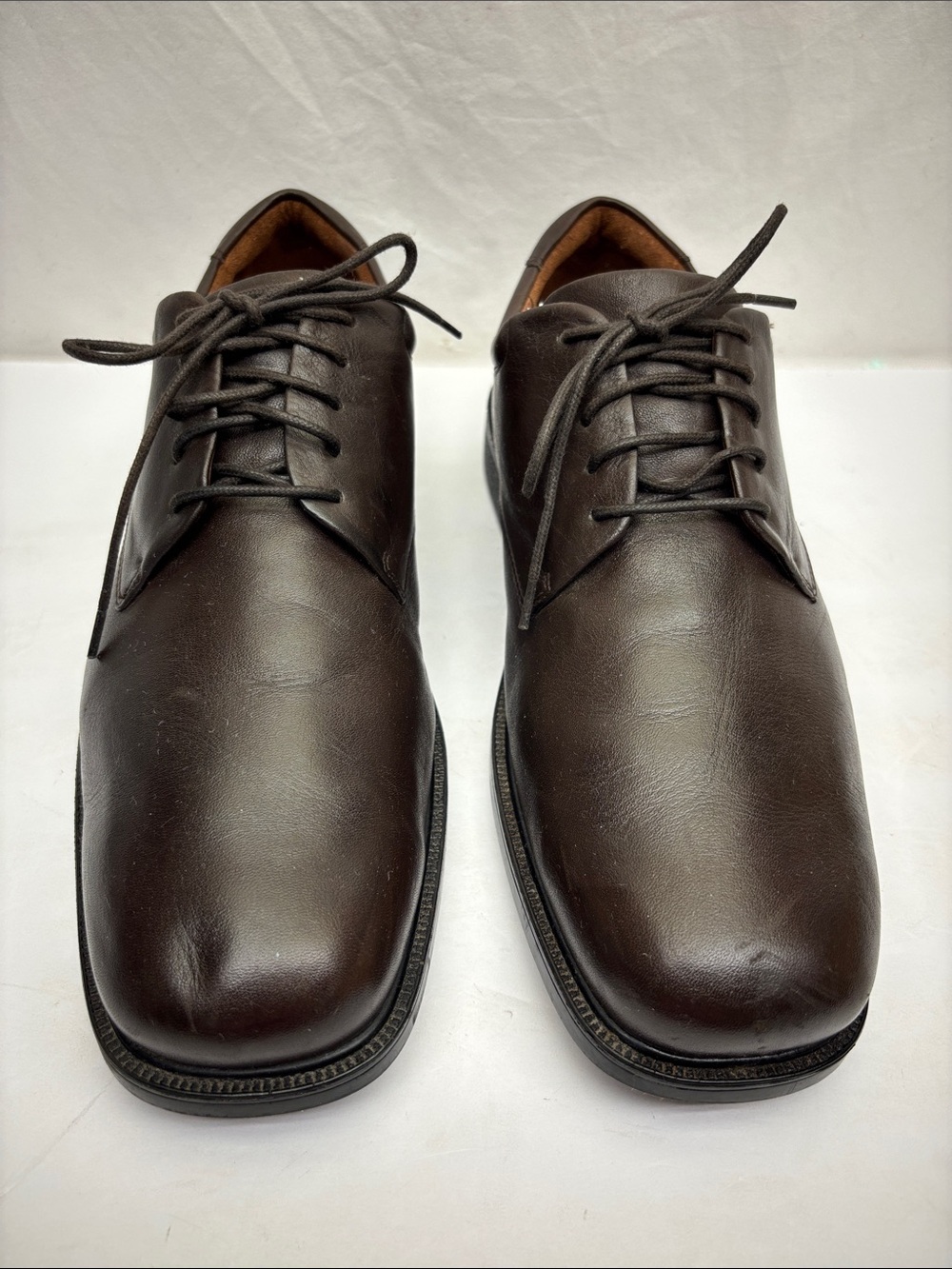 Rockport Classic Men's Brown Leather Lace-Up Dress Shoes, SZ 12 M, box 83